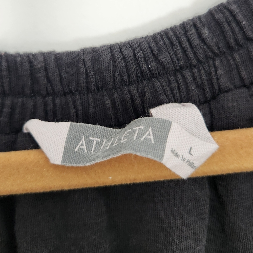 Athleta Cotton Blend Sleeveless Sun Dress Black Large - Picture 4 of 5